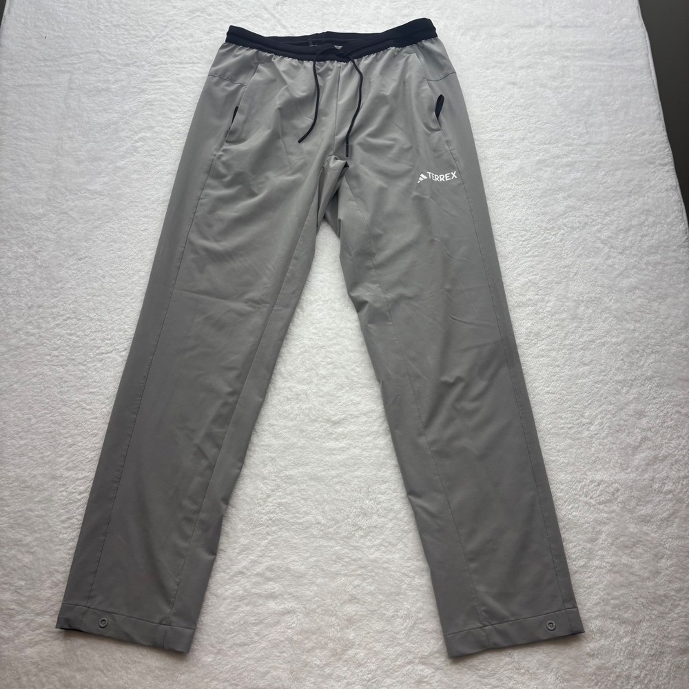 Adidas Terrex Mens Grey Hiking Outdoor Pants Size M IW6589